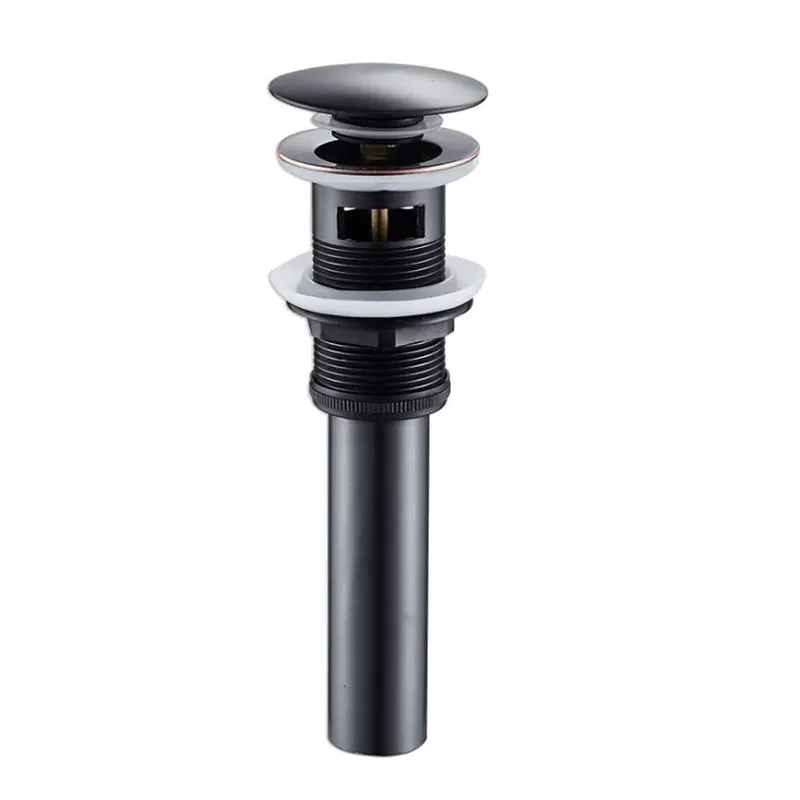 Bathroom Vessel Vanity Sink Pop Up Drain Stopper with Overflow,Black Basin Sink Drain Brass Oil Rubbed Bronze Bathroom Vessel Vanity Sink Pop Up Drain Stopper with Overflow,Black Basin Sink Drain Brass Oil Rubbed Bronze