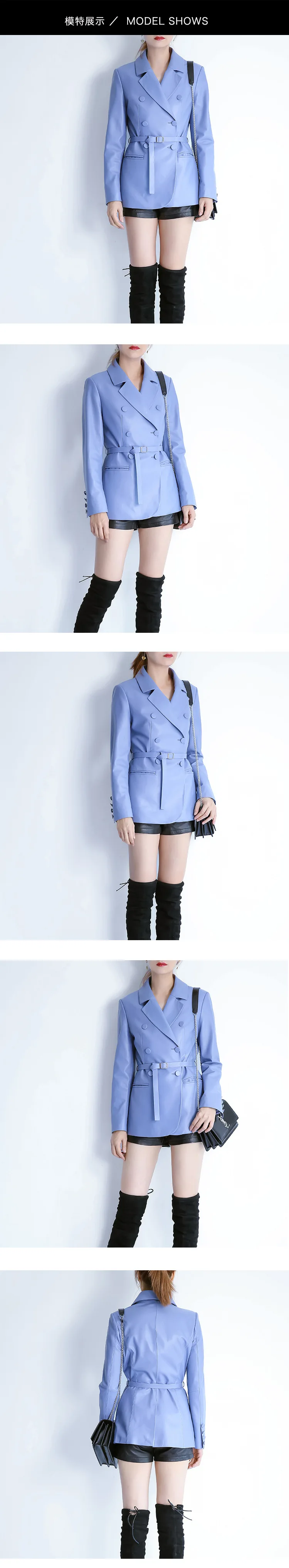 Женская Шуба из натуральной кожи, куртка, женская одежда, овечья шерсть, Корейская элегантная женская куртка OL ZT2225