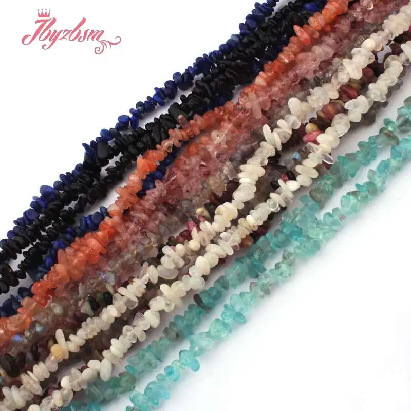 

2x2-3x4mm Irregular Shape Gravel Chip Bead Natural Stone Beads For DIY Necklace Bracelet Jewelry Making Making 34"Free Shipping