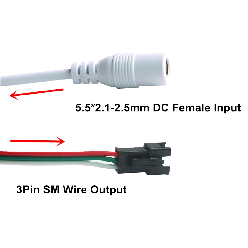 DC5V WS2811 DC12-24V WS2812B UCS1903 SK6812 полный Цвет пикселей контроллер Беспроводной WiFi смарт-приложение Magic дома светодиодный контроллер SPI