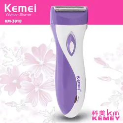 110-240 В kemei аккумуляторная Леди Эпилятор электробритва Электрический удаления волос depilador волос триммер Бритва удаление для женщин