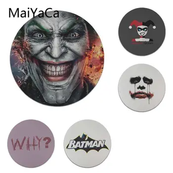 

MaiYaCa Simple Design Joker and Quinn Laptop Computer Mousepad Size for 200x200x2mm and 220x220x2mm Small Mousepad