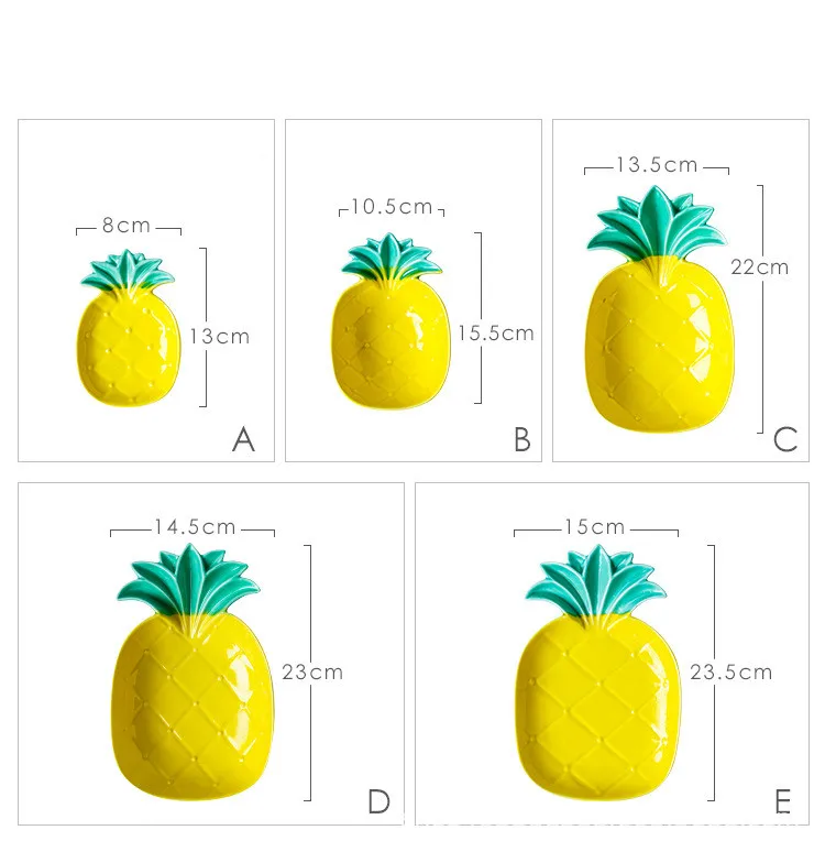 Ins креативные ананас керамические Столовые приборы хлеб блюдо для закусок десертная Фруктовая тарелка Тарелки Посуда и тарелки наборы