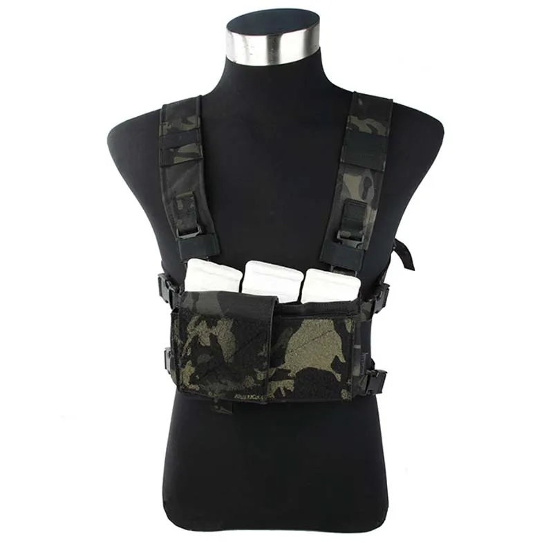 TMC Lightweight Multicam Black Tactical Vest SS Modular Chest Rig Chest