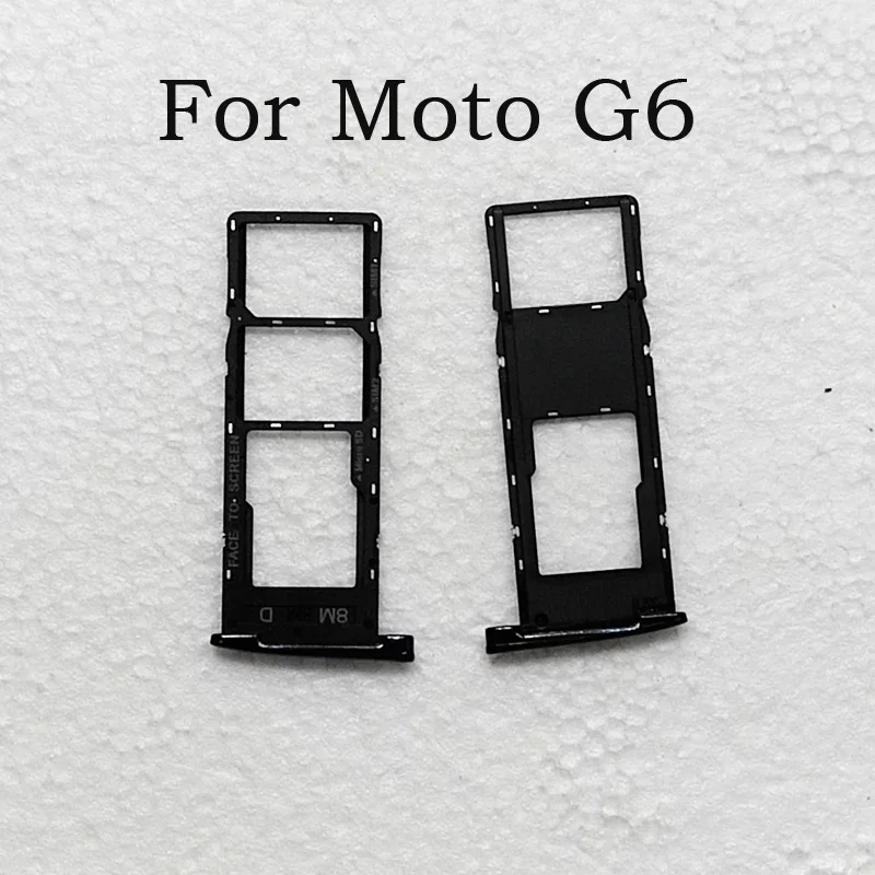 10 шт./лот для Motorola Moto G6 слот sim карты держатель Micro SD карт памяти лоток гнездо