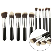 Hot! 10Pcs Premium Synthetic Blend Makeup Brush Set Cosmetic Foundation Beauty Tool