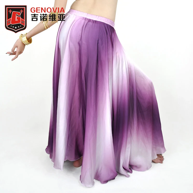 Belly Dance Costume Skirt Women Bellydance Silk 360 Degree Rolling