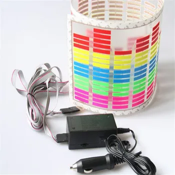 

Universal Fit Car Music Rhythm LED Flash Light Sound Activated Equalizer Flash Auto Sticker Lamp Rear Window Decoration Decals