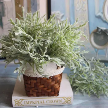 

Plush Antlers Leaf Artificial Plant Decoration Flower Accessories Fake Leaf