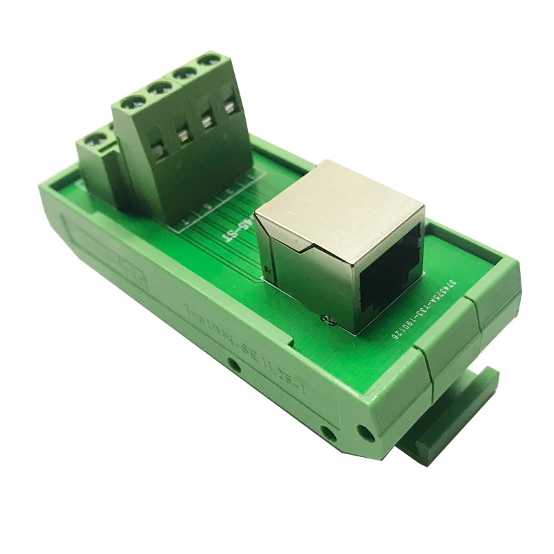 RJ45 Женский клеммный блок RJ45 Horizantal Breakout board RJ 45 сплиттер RJ45 адаптер на din-рейку монтаж