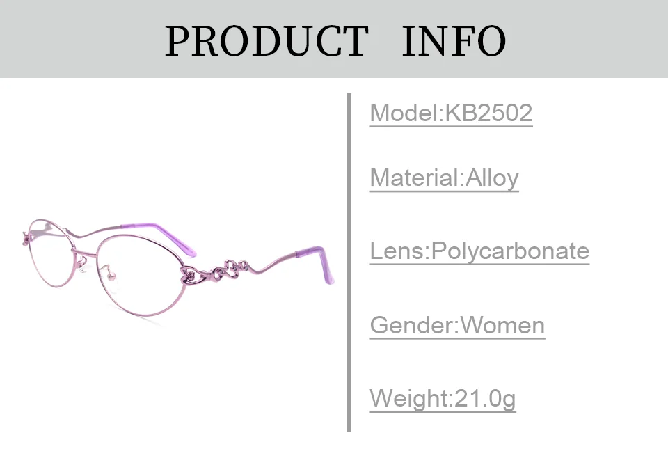 Женский анти-Blu-Ray компьютерный светильник очки для чтения прозрачные линзы очки для дальнозоркости диоптрий модный дизайн+ 1 1,5 2 3 KB2502