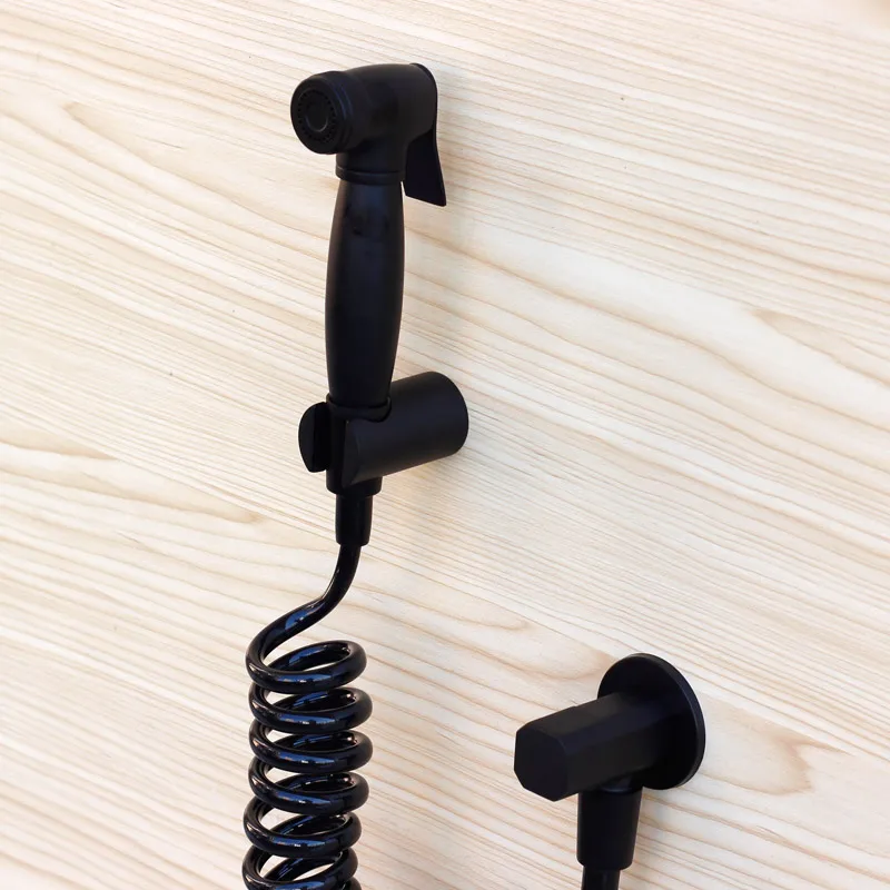 

black bidet in toilet seats spray faucets shower sprayer wc Telephone line hole and valve set wall mounted single hole