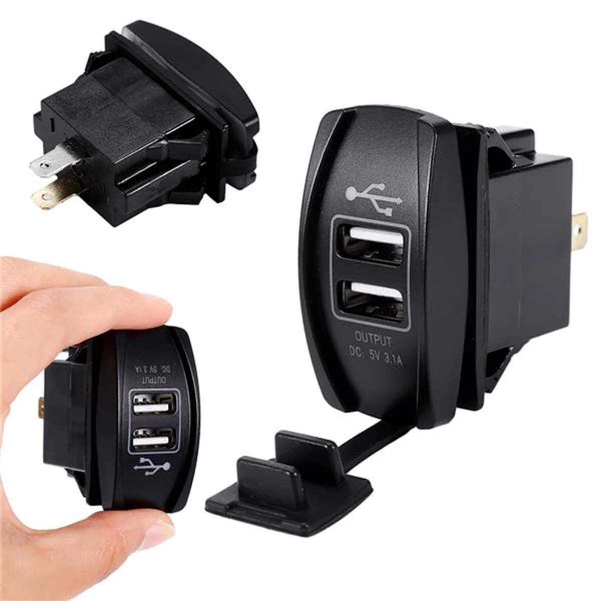 SOONHUA универсальный LED двойной порт 2 USB 5V 3.1A автомобильное зарядное устройство
