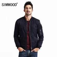 Мужская бейсбольная куртка МА-1 SIMWOOD, куртка-бомбер в стиле «Хип-хоп», зимний жакет,, уличная одежда в стиле «Милитари»