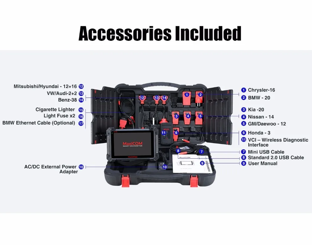 Autel MaxiCOM MK908 как autel MS908 OBDII диагностический инструмент Авто OBD2 сканер ECU кодирование автомобильные инструменты полная система код сканер