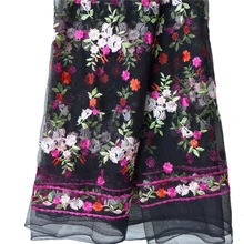 Французская африканская кружевная ткань красивая разноцветная ручная работа свадебное платье Материал Тюль Сетка кружевная ткань 1 ярд