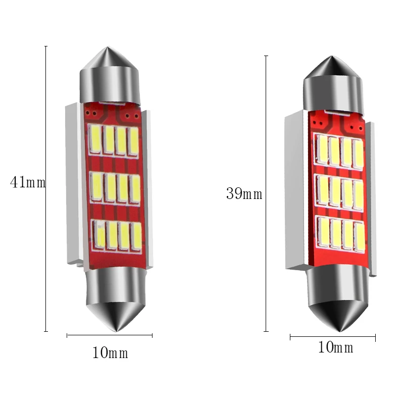1 шт. 31 мм 36 мм 39 мм 41 мм C5W C10W CANBUS безотказный автомобильный фестонный SMD 4014 светодиодный автомобильный интерьерный купольный светильник лампа для чтения белый светильник