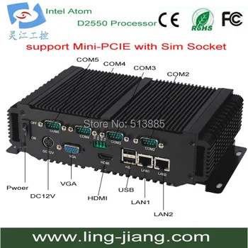 Best Wide Operating Temperature(-25-80 Degree)embedded PC With Wifi/3G/SIM Socket (lbox-2550)