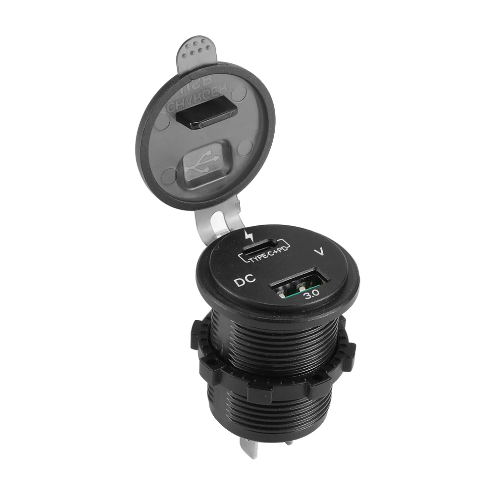 Universal Cigarette Lighter Car Charger USB Vehicle DC12V-24V Voltmeter 2 Port Power Socket Dual QC 3.0 | Автомобили и мотоциклы