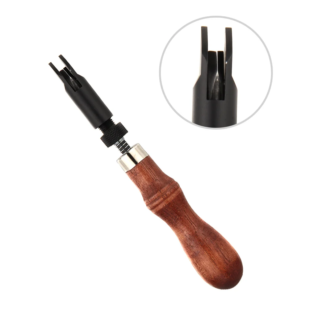 

Handmade Leathercraft Leather Edge Beveler Cutting Groover Skiving Trimming Adjustable V Style DIY Leather Craft Tool @LS