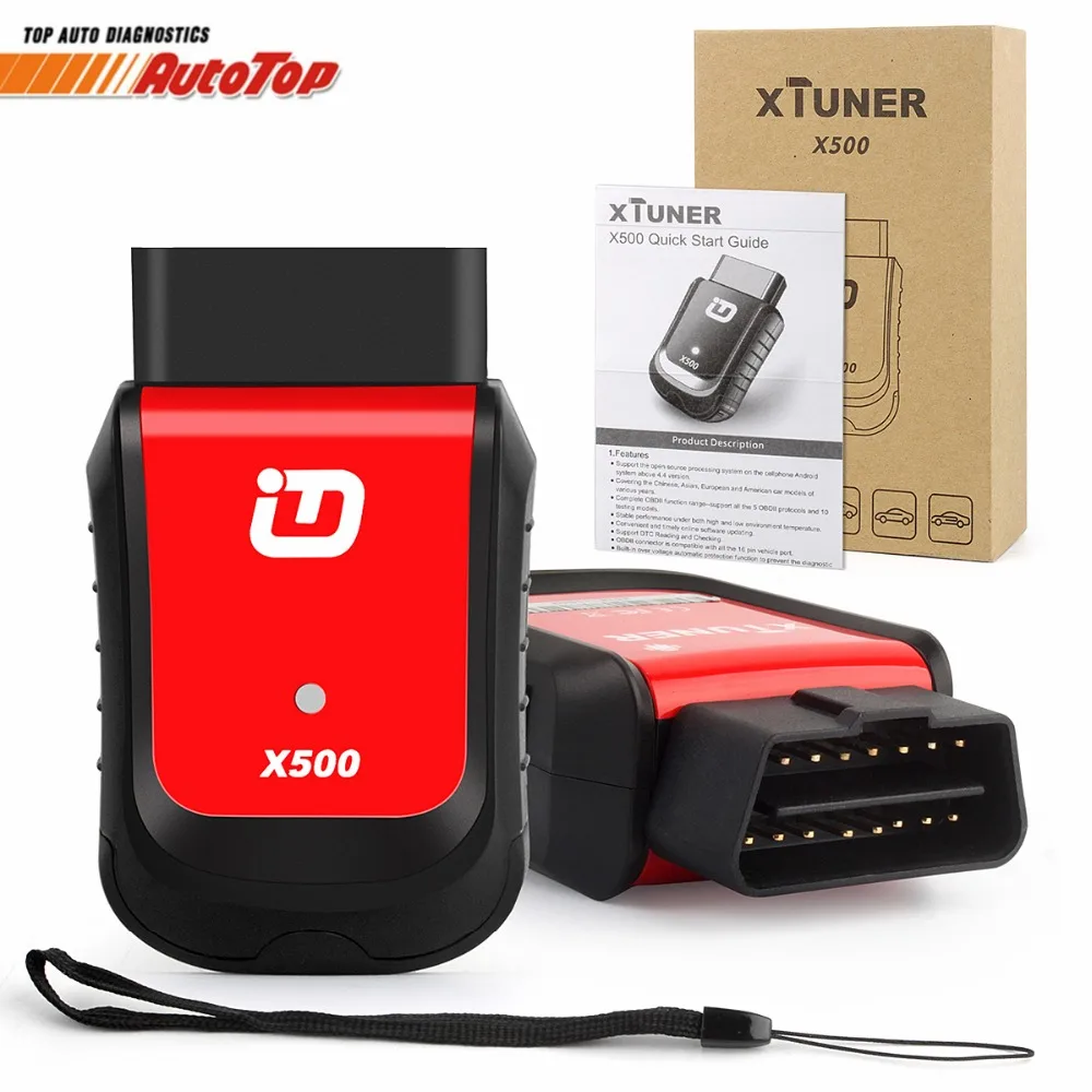 Новые Xtuner X500 OBDII диагностики автомобилей OBD2 Bluetooth адаптер ABS Батарея EPB DPF сброса