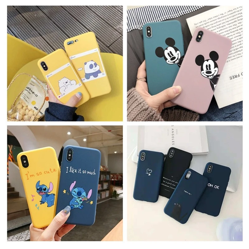 

Silicone Case For Samsung Galaxy A50 A 50 2019 6.4'' Luxury Cartoon Soft TPU Bear Love Heart Back Cover Shell For A30 A20 A10