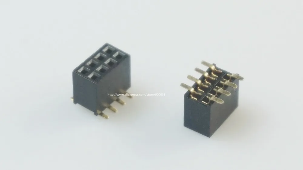 10 шт. 2x4 P 8 pin 1 27 мм штырьковый штырь гнездовой двухрядный SMT прямой крепление
