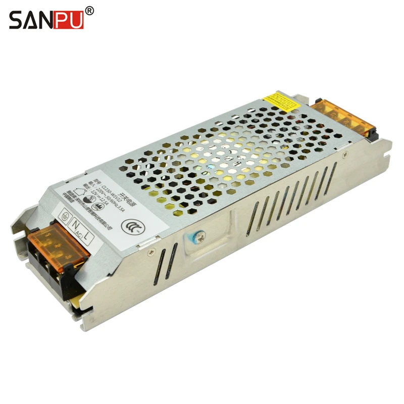 SANPU SMPS 12 V Switching Power Supply Source with CCC Certification UPS 12V Transformer AC-DC 12 Volts Aluminum Case Indoor Use