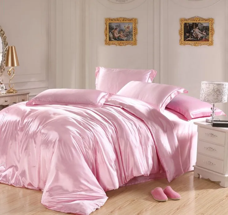 baby pink double bed