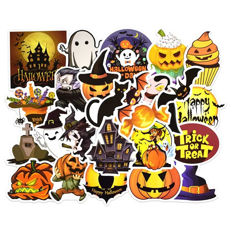 

25PCS Happy Halloween Christmas Scrapbook Stationery Stickers Planner Calendar Agenda School Art Craft Supplies