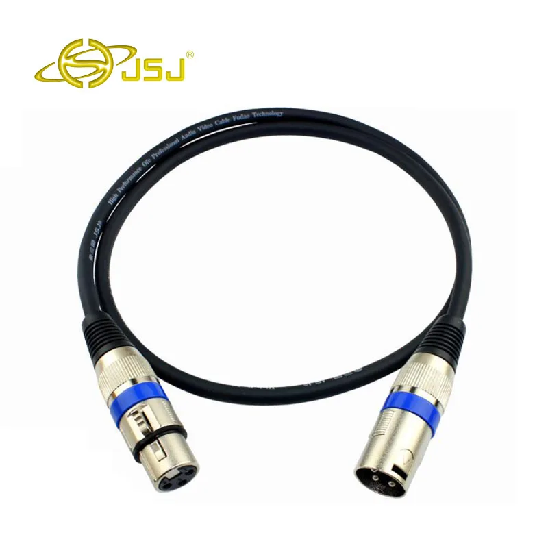 JSJ XLR Cable Male to Female M / F Audio Cable For Microphone Mixer TPE Material + OFC Copper free shiiping 0.5m-10m JSJ XLR Cable Male to Female M / F Audio Cable For Microphone Mixer TPE Material + OFC Copper free shiiping 0.5m-10m