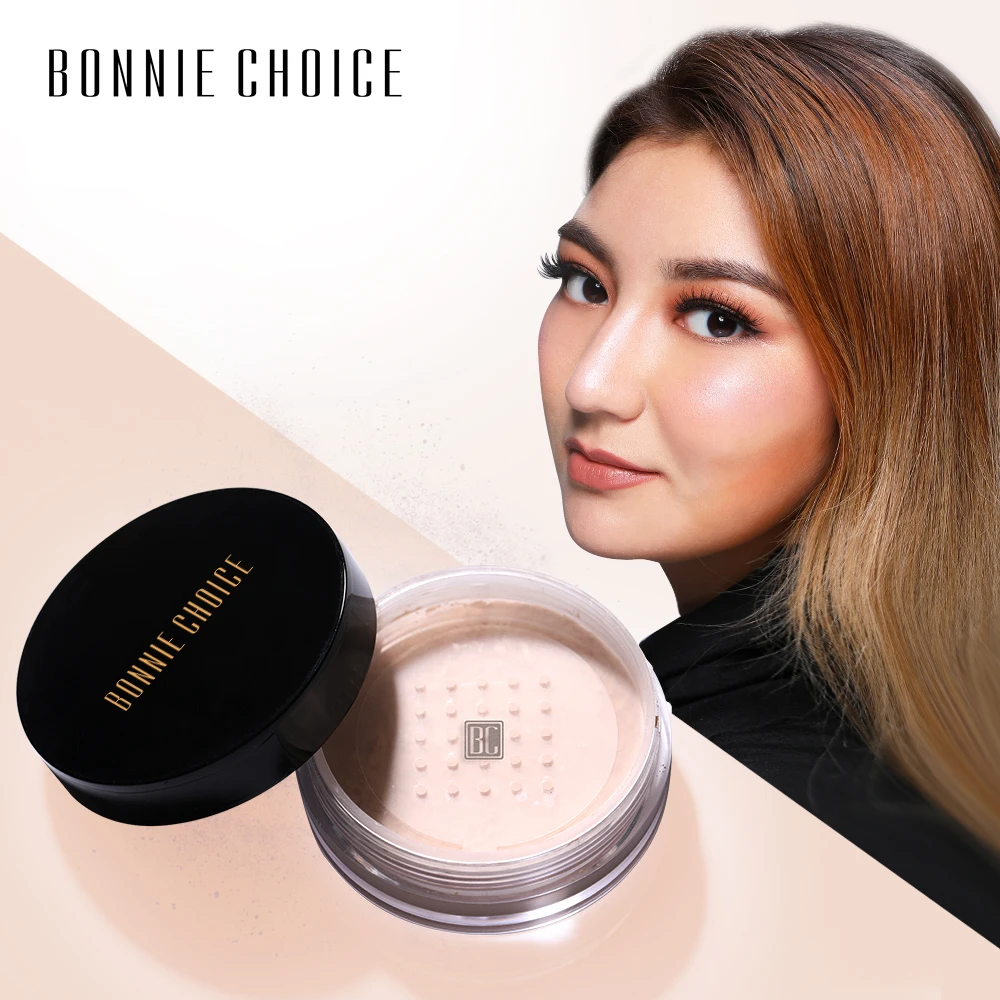 

BONNIE CHOICE Loose Powder Makeup Finishing Powder Waterproof Cosmetic Long Lasting Transparent Setting Powder 3 Colors