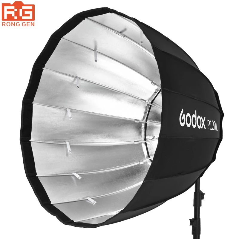 Параболический софтбокс Godox P120L 120 см коробка с мягкой накидкой для крепления Bowens