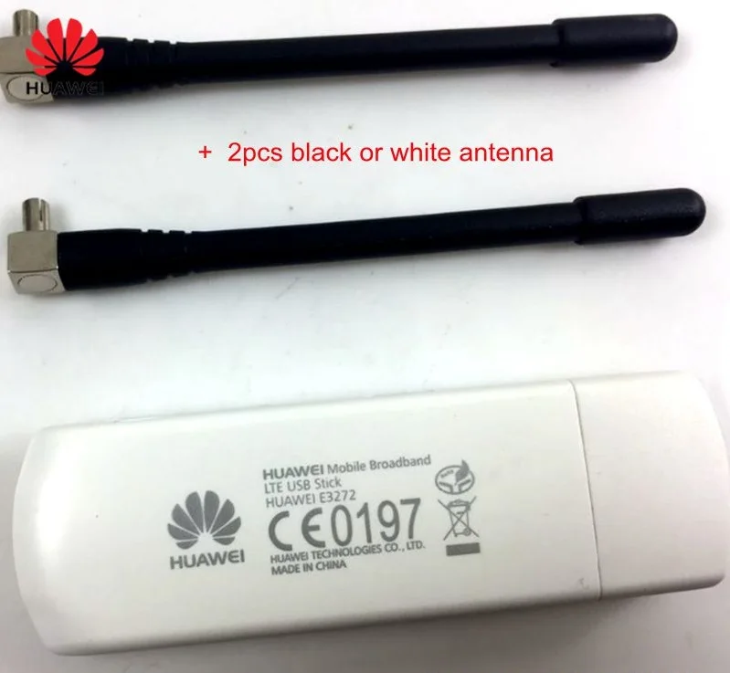 Разблокированный huawei E3272 E3272s-210 4G LTE 150 Мбит/с USB модем USB ключ с 2 шт. антенной 4G USB палка широкополосный