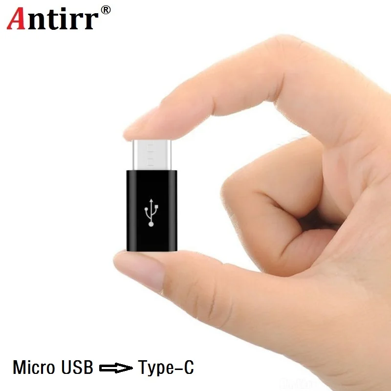 Кабель переходник Antirr с Micro USB на Type C адаптер для быстрой зарядки Xiaomi Mi5 Mi6 HuaWei P9 P10
