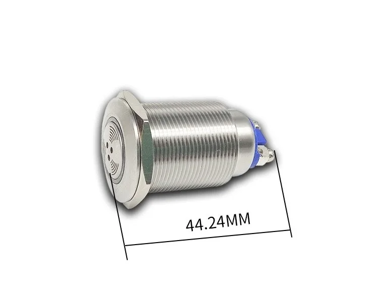 

Intermittent buzzer 22mm metal pulse waterproof oil band red LED lamp flashing buzzer screw feet 12V/24V