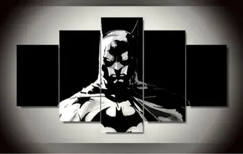 

2017 Hot Sale Paintings 5 Pcs/set Batman Painting On Canvas Room Decoration Print Picture Wall Art For Living Decor (unframed)