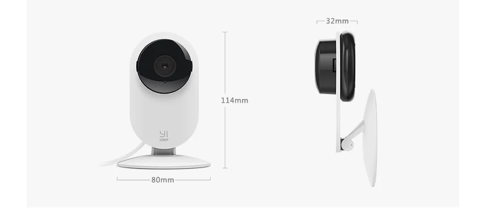 Домашняя камера YI 1080p Home Camera Режим ночной съемки Обнаружение движения Двусторонняя аудиосвязь Облачное хранилище