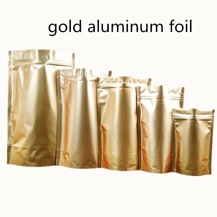 Aluminum foil bags with zipper and tear notch Clearance