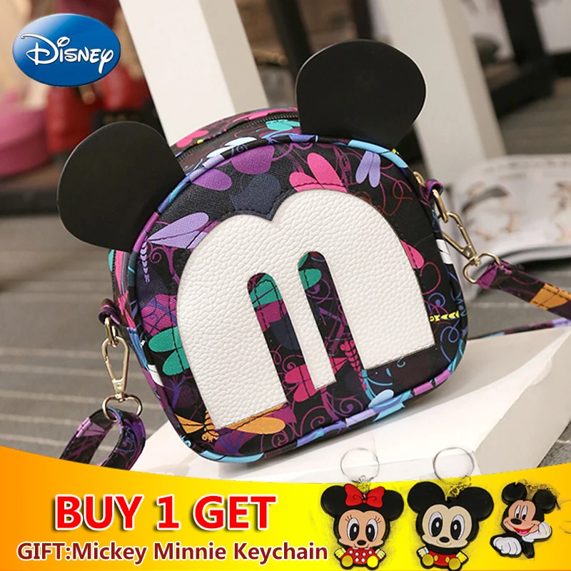 

Disney Bags Minnie Mickey Women Handbags Cute Kids Messenger Children Shoulder Bag Mini Crossbody Fashion Girls Plush Backpack