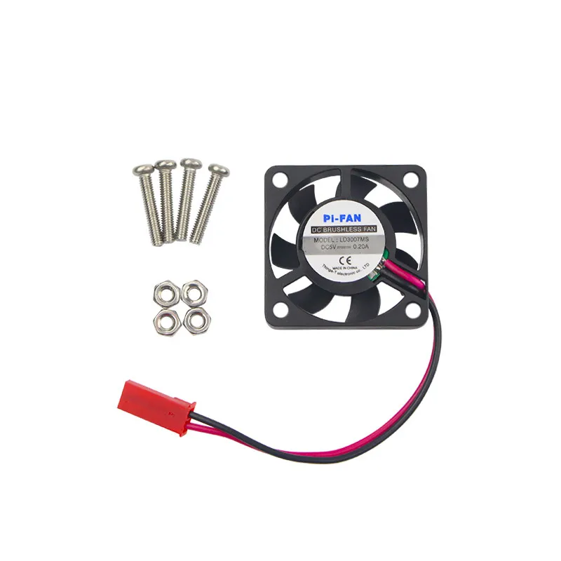 

Raspberry Pi 3 Model B CPU Cooling Fan 5V 2P Brushless Fan 30*30*7 MM Cooling Fan for RPI 3B+/2 for Orange Pi for NESPi Case