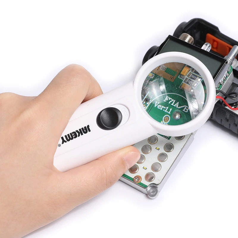 Jakemy JM Z19 8X optical magnifier with cree 2 led for repairing fixing internal observe details
