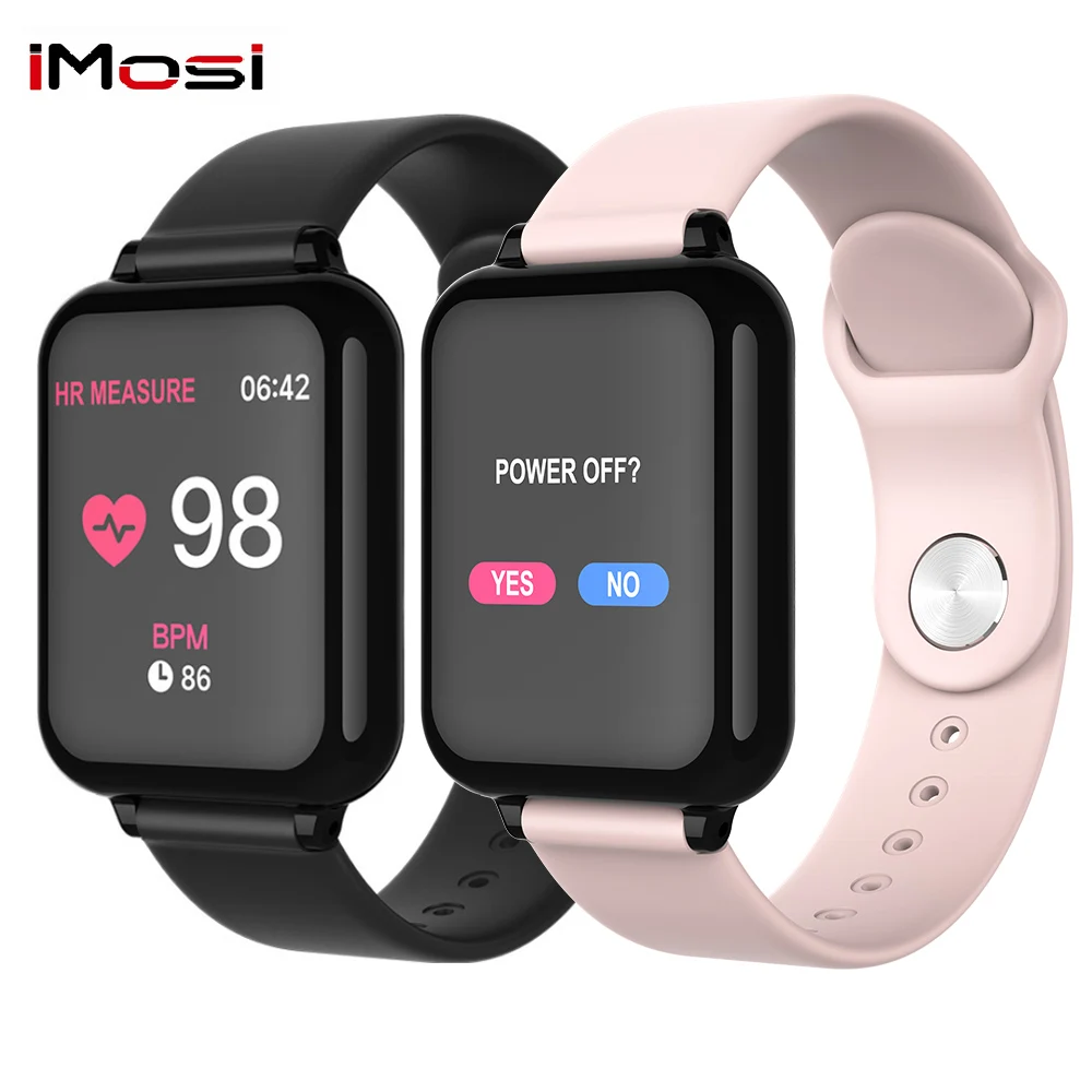 

Imosi B57 Smart Bracelet Blood Pressure Fitness Tracker Heart Rate Tracker Bluetooth Smart Band Sport Wristwatch Watch