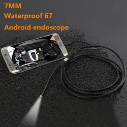 7 мм HD Android мобильный телефон USB эндоскоп водостойкий промышленный трубопровод кабель на замену мягкий эндоскоп