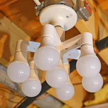 7-в-1 светло-разделитель ламп E27 База Светодиодный конвертер адаптер-разветвитель на две держатель для лампы осветительного прибора огнестойкая конструкция из поликарбоната лампа для вспышки sрeedlite