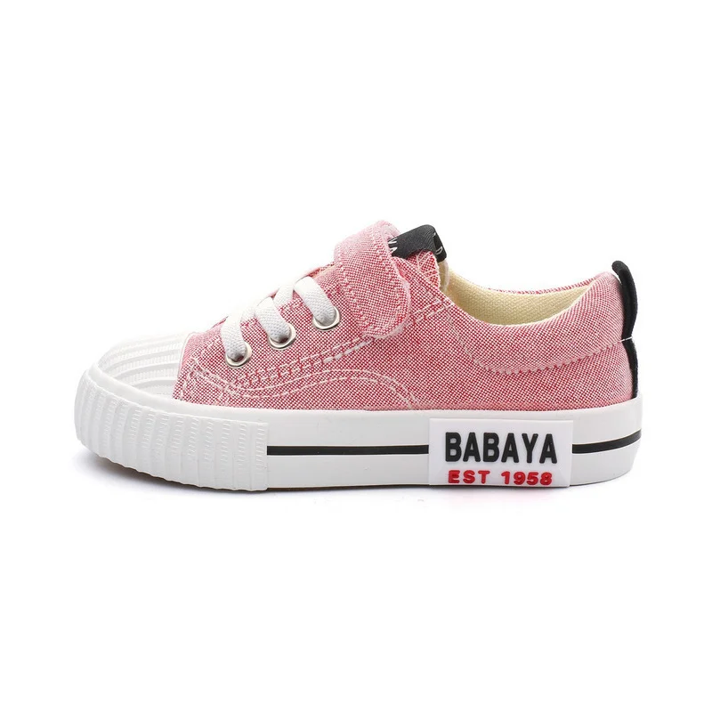 Babaya/Детская парусиновая обувь для мальчиков; детская версия повседневной обуви для девочек; Новинка года; модная весенняя обувь - Цвет: red