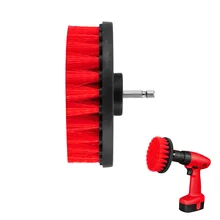 5 дюймов дрель мощность Скраб Чистая щетка для кожи пластик деревянная мебель салоны машины Очистка мощность скраб красный