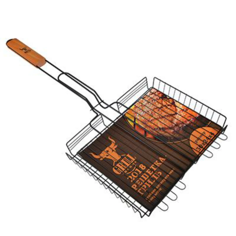 РЕШЕТКА-ГРИЛЬ GRILLBOOM антиприграрное покрытие 62*(30*24*4)см | Спорт и развлечения