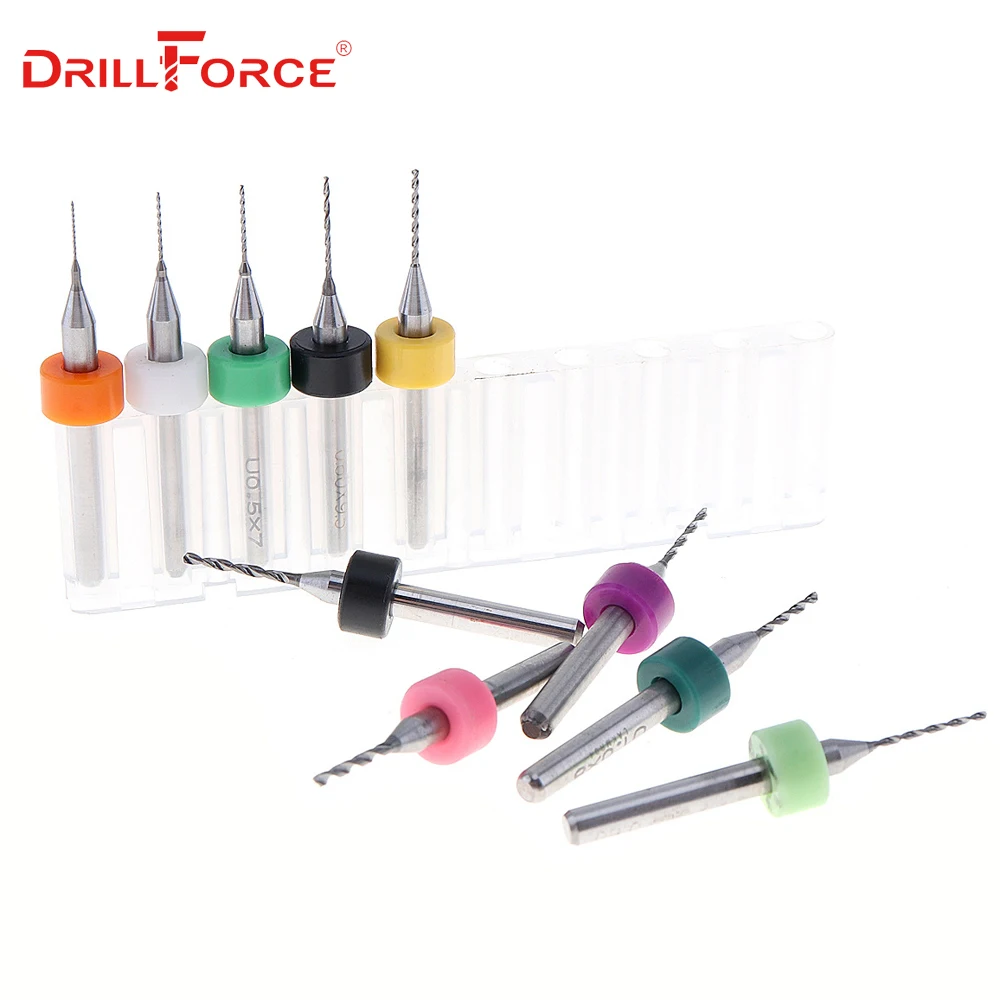 10pcs//set Micro Tungsten Carbide PCB Drill Bits For Circuit Board 0.1-1.0mm