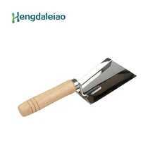 Инструменты для пчеловодства из нержавеющей стали улей лопатка для чистки с деревянной ручкой для пчеловодческий/пчеловодческий